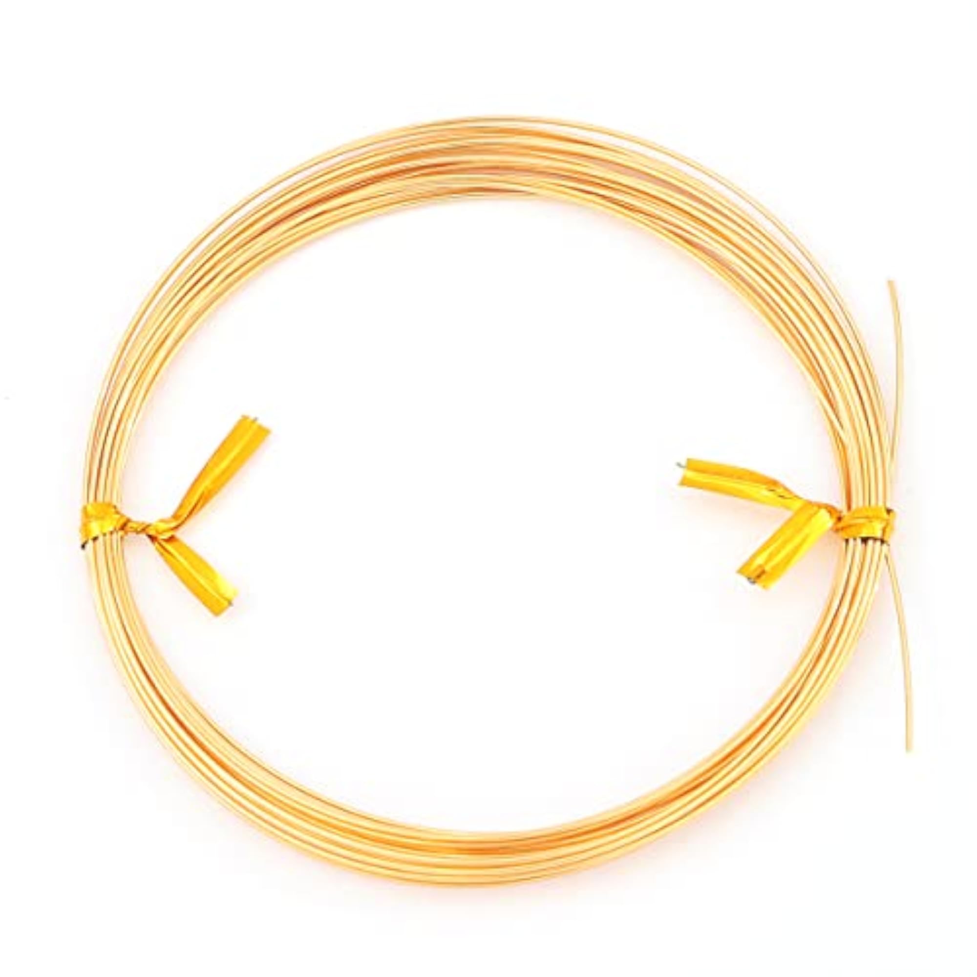 18K Gold Plated Wire, 0.7mm, 5 Meters for Beading