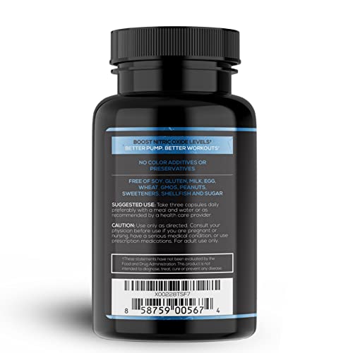 Vitboost Extra Strength L Arginine 1500Mg - Nitric Oxide Supplements For Stamina, Muscle, Vascularity & Energy - Powerful No Booster With L-Arginine, L-Citrulline & Essential Amino Acids #TOP7