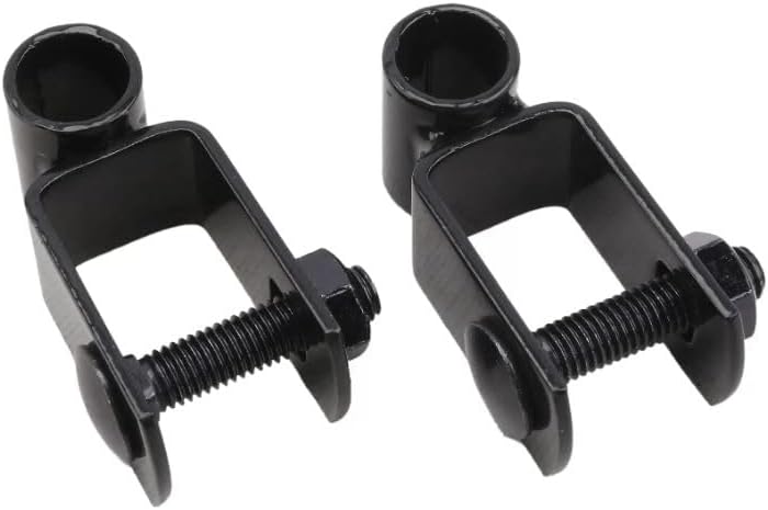 1" x 1" Square Female Black Hinge Pair with Nut and Bolt (5/8" Pintle)