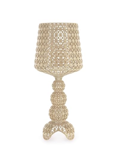 Kartell Mini Kabuki Lampada da tavolo, Dimmerabile, H 70 cm, Beige