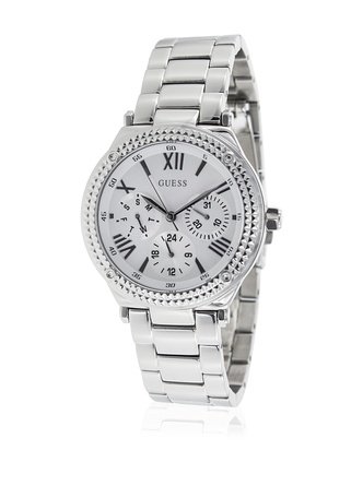 �Q�X Guess W0331L1 35mm Silver Steel Bracelet & Case Women's Watch ���� ���f�B�[�X �r���v �y���s�A���i�z