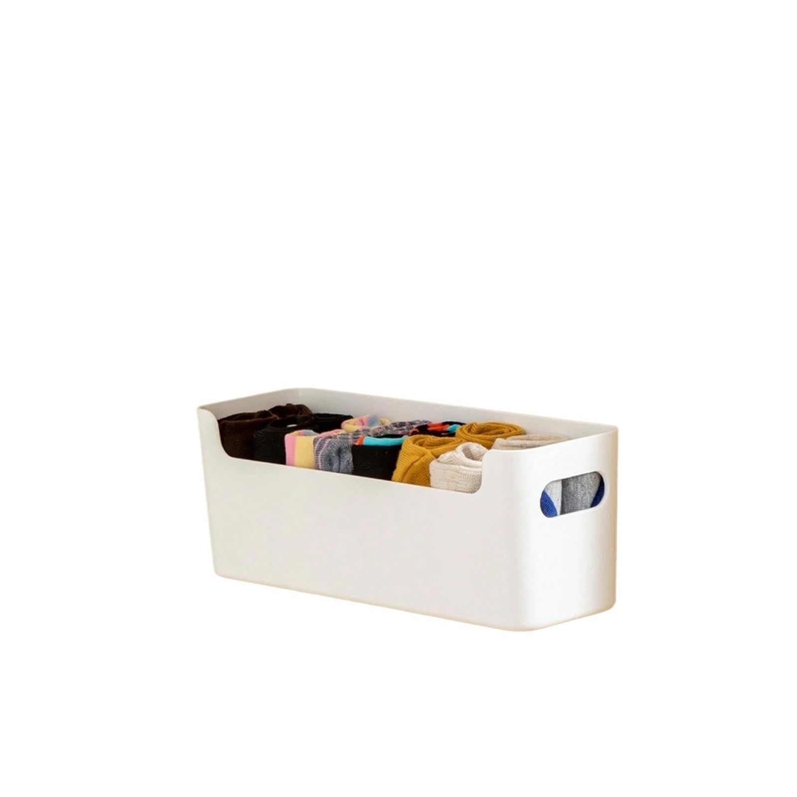 LuoAXINN Underwear Organizer Closets Clothes Organizer Box Wall Mounted Underwear Bra Socks Storage Boxes(S White)