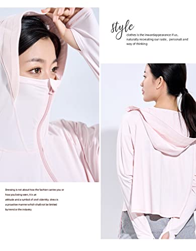 ABALACOCO Kids Girls Unisex UPF 50+ Sun Protection Hoodie Women Jacket Lightweight Sun Shirt Hiking Outdoor Coat 3T-Adult4