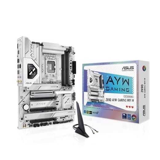 ASUS Z890 AYW Gaming WiFi W ATX Z890 Motherboard, Intel® Core™ Ultra Series 2 Ready, Advanced AI PC-Ready, 16+1+2+1 Stages, DDR5, PCIe® 5.0, Thunderbolt™ 4, USB Type-C®, 4 x M.2, Wi-Fi 7, 2.5Gb LAN