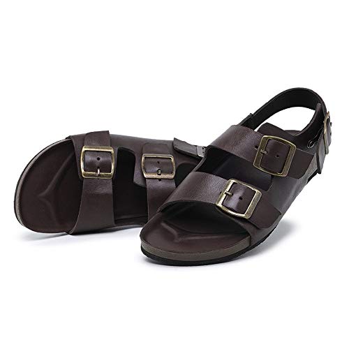 Sandalia Birken Masculina Couro Fivela Lateral