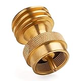 GASPRO 1lb Propane Adapter for Disposable Throwaway Cylinder, 1lb to 20lb Adapter Designed for 20 or 30 Pound LP Gas Bottle or BBQ Grill Propane Tree