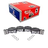DNJ P4316 Piston Set Standard Size For 14-16 Mazda 3, CX-5, 6 2.5L L4 DOHC Naturally Aspirated