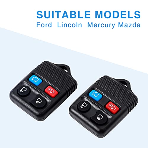 Big-Autoparts Key Fob 4 Button Keyless Entry Remote Control Key Fob Compatible with Ford Focus Explorer Mercury Lincoln Mazda Tribute,2 Pack by big-autoparts - Image 4