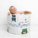WAVYEASE® New Design Portable Bath Tub for Toddlers - Foldable Deep Soak Bathtub for Kids, One-Second Setup, Easy Storage, Lightweight, Travel Essentials for 12-60 Months