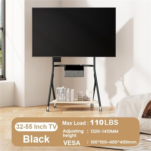 Soporte móvil para TV con ruedas ajustable 32-55 pulg. miniatura 2