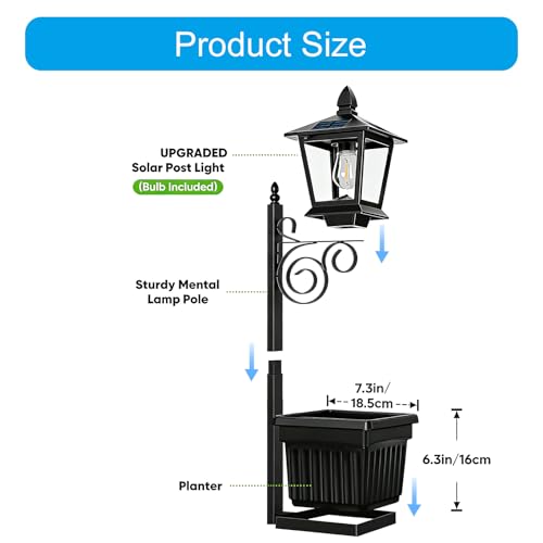 Lampe solaire de jardin pour patio et soirées estivales chaleureuses en extérieur - 5