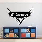 Custom Name Cars Decal - Personalized Emblem Wall Decal for Man Cave or Garage - Removable Vinyl Wal