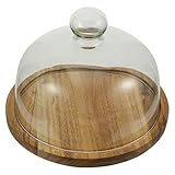 Glaskuchendeckel. Kuchenabdeckung mit Tablett Langlebig und praktisch, verwendet als guter Dichtungsdeckel zum Schutz des Kuchens und anderer kleiner Lebensmittel aus verschmutzt.