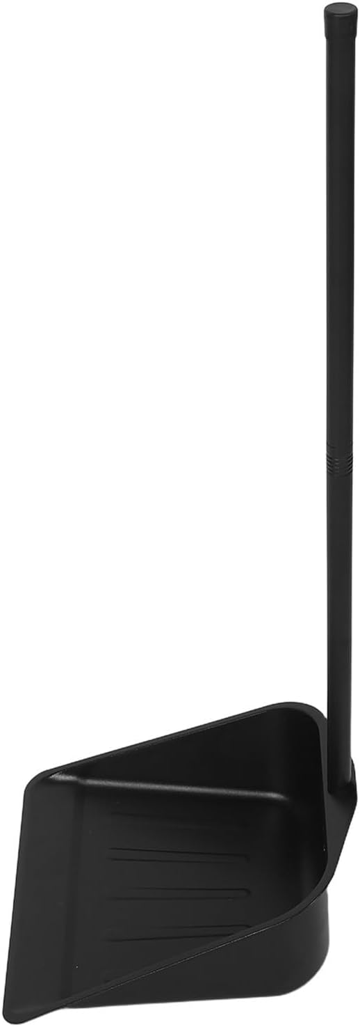 ERINGOGO Heavy Duty Metal Dust Pan and Upright Stand with Long Handle Resists Deformation for Efficient Daily Cleaning of Pet Hair and Fruit Peels, for Home and Garage Use
