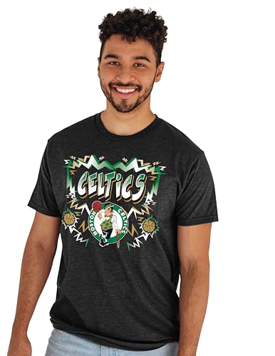 Boston Celtics NBA Officially Licensed T-Shirt Heathered Team Color Basketball, Medium