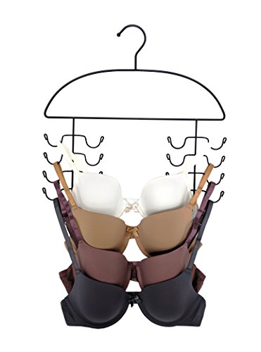 DR. ORGANIZER Leggings/Yoga/Stretch Pants & Tank Top/Cami Closet Organizer Hanger 2/pc Set Combo, Tank Top & Pants, Black, 2 Piece image 3