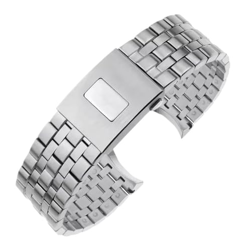HCBBCEW Correa de acero inoxidable 20 mm y 21 for reloj hombre compatible con IWC Belt Pilot pulsera Mark 17 18 Little Prince IW377717 IW377710(21mm Mark On)