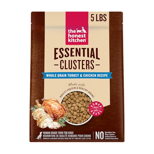 The Honest Kitchen Human Grade Essential Clusters Dog Whole Grain Turkey & Chicken 5 lb Bag