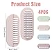 PEOVLVN Nail Brush for Cleaning Fingernails, 4 Pcs Fingernail Brushes for Cleaning Under Nails 2 Sided Nail Scrubber Brush with Plastic Handle for Women Men Cleaning Toes and Nails