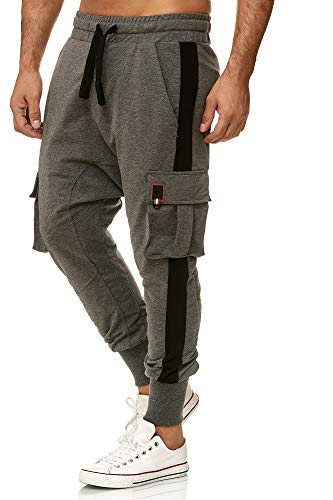 Tazzio 19619 - Pantalones cargo para hombre Antracita (618). M