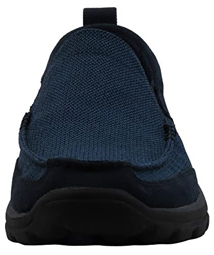 Skechers Men's Superior Milford Slip-On Loafer, Navy/Black, 13 M US