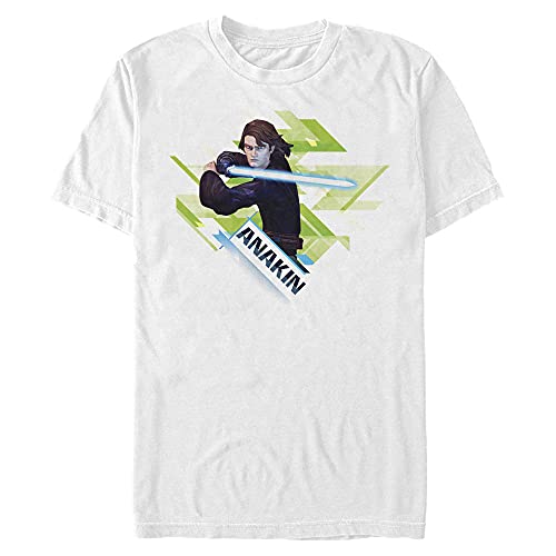 T-shirt Star Wars grande taille blanc imprimé Anakin Skywalker pour homme