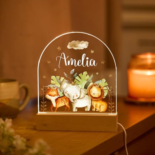 Lámpara de Mesa LED Personalizada para Niños Safari miniatura 2