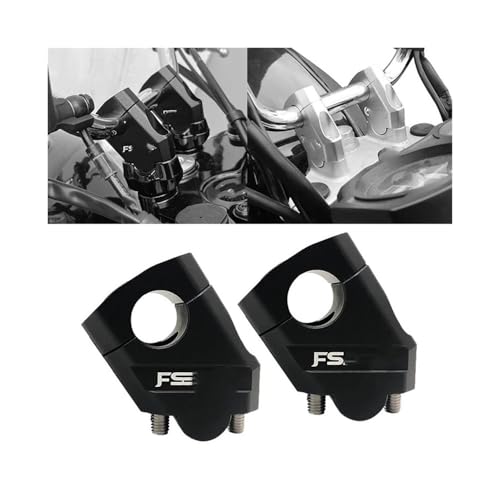 Abrazadera manillar moto universal de 28mm ajustable en aluminio plateado 4