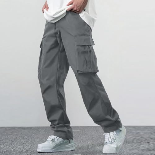 Pants Men Men's Hiking 5-Pocket Cargo for Summer Sweatpants Mens Business Khaki Cool Drawstring Rain Lightweight3