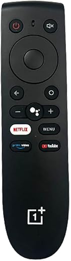 Infrared Remote Compatible with Oneplus Android TV Replacement of Original one Plus Smart tv Remote with Netflix YouTube and Prime Video Hot Keys Without Voice Command