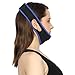 HealthGoodsIn - Anti-Snoring Chin Strap with Anti-Snore Nose Clip| Natural Anti-Snore Solution | Perfect Sleep Aid | Adjustable Anti-Snoring Belt for Men and Women