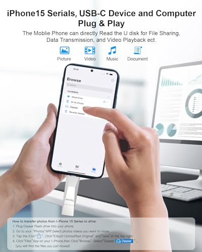 Clé USB C 512 Go libérez la mémoire saturée de votre iPhone 15 - 7