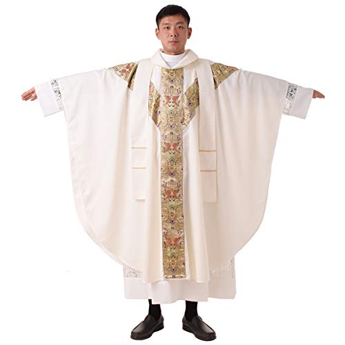 Blessume Priest Celebrant Chasuble Catholic Church Father Mass Vestments Robe #TOP1