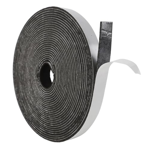 FYting Foam Tape,Draught Excluder 20mm(W) x 3mm(T) x 10M(L) Draft Excluder for Doors Window Insulation Soundproofing Self-Adhesive Foam Sealing Strip Closed Cell Tape High Resilience