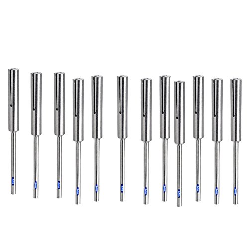 12 Mini Split Reinforced Mandrels Straight 3/32” Shank Jewelry Flexshaft Rotary