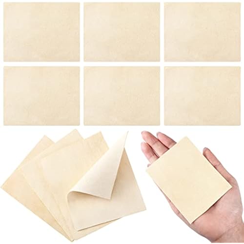 Potchen 20 Pieces Pre Cut Chamois Pottery Clay Ceramic Tool