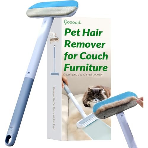 Gooood Pet Hair Remover, 4 in 1 Multifunctional Hair Removal Brush & Tool, Reusable & Washable Cat and Dog Hair Remover, for Furniture, Couch, Carpet, Car Seat, Clothing, Bedding, Blankets, Glass