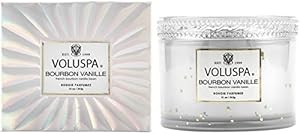 Voluspa Bourbon Vanille Corta Maison Boxed Glass Candle, 11 Ounces