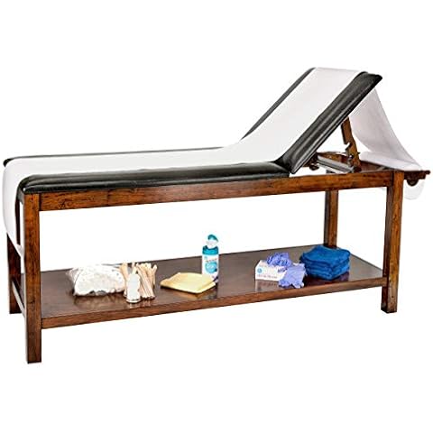 AdirMed Wooden Medical Exam Table with Mahogany Finish, Medical Table for Medical Exam Room Furniture, Spa Beds and Tables Cover