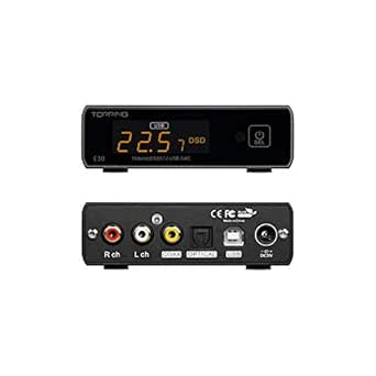 TOPPING E30 DAC Hi-Res AK4493 32-Bit / 768kHz DSD512-HIFI-XMOS-XU208 Decoder (Black)