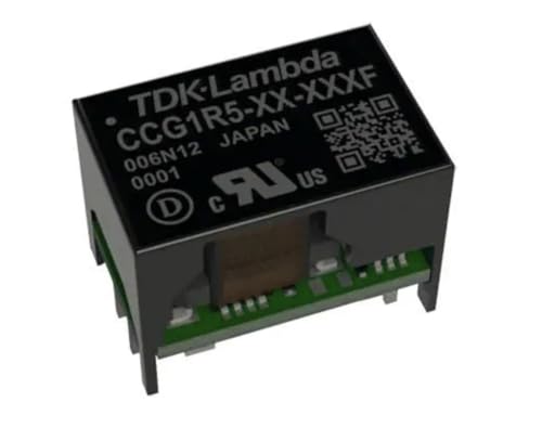 CCG1R5-24-12SF,Isolated DC/DC Converters - Through Hole Input 12/24VDC, Output 12V 0.13A, 1.56W TH