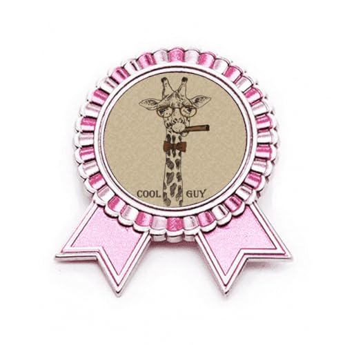 Broche girafe en métal marron taille M, sublimez votre tenue de bureau quotidienne