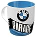 Nostalgic-Art Retro kubek do kawy - BMW - garaż, duży licencjonowany kubek z motywem BMW, pomysł na prezent dla fanów BMW, 330 ml, 1 sztuka (1 opakowanie)