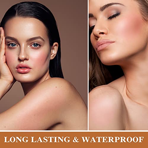 Cream Blush Stick,3 In 1 Makeup Blush Stick For Cheeks Eyes&Lips,Silky Lightweight Texture,Easy To Apply,Waterproof Long Lasting Natural Charming Face Foundation Stick Makeup(#Rose) #TOP4