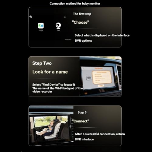 Monitor de coche con Carplay inalámbrico, Android Auto, cámara trasera 1080P y Bluetooth 4