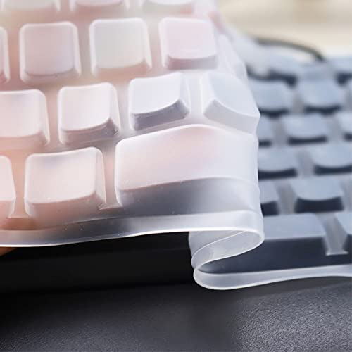 Dust-Proof Silicone Keyboard Skin Cover Compatible For Logitech G413 Tkl Se Mechanical Gaming Keyboard (Clear) #TOP3