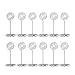 Place Card Holders,12pcs Table Card Holders Table Number Holders Wire Table Photo Holder Clips Tabletop Menu Holder Stand for Weddings Party Restaurant Office Birthday,Silver