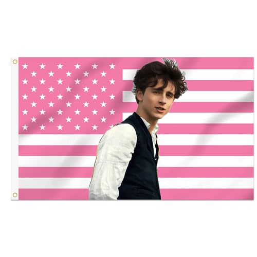 3x5 Foot Decorative TimotheeChalamet Flag Tapestry Double Stitched with 2 Brass Grommets Wall Hanging for Room Decor College Dorm Outdoor Porch or Indoor