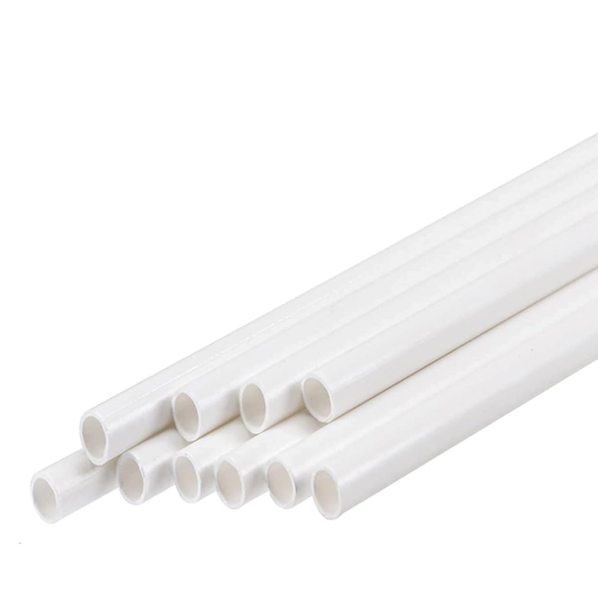 tubo rigido rotondo del PVC, Confezione da 5 tubi tondi cavi in ​​plastica ABS, diametro esterno 2-6 mm, lunghezza 250 mm(4mm)
