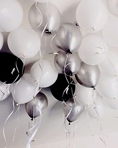 Image of PartyWoo Silver Glitter Ribbon - 500 Yard Curling Ribbon for Balloons, Crafts, Gift Wrapping, Weddings & Floristry (1 Roll)